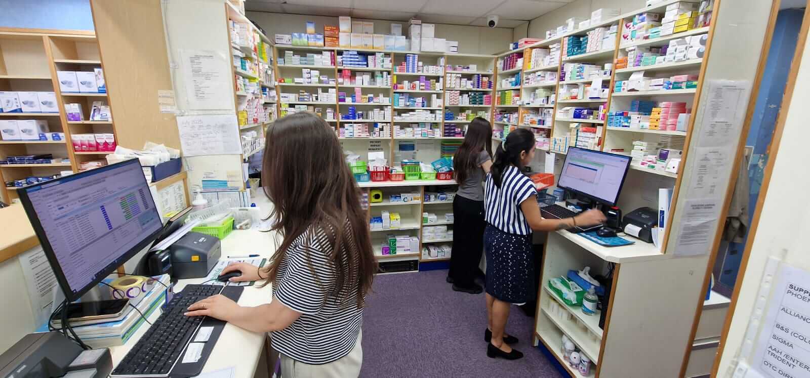 Garner Chemist team working in the pharmacy